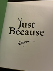 AUTOGRAPHED Matthew McConaughey SIGNED Book Just Because AUTOGRAPH