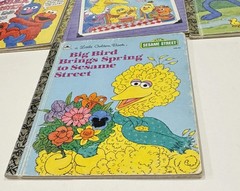 Lot Little Golden Book CTW Sesame Street Big Bird Elmo Grover Bunny Hop Oscar