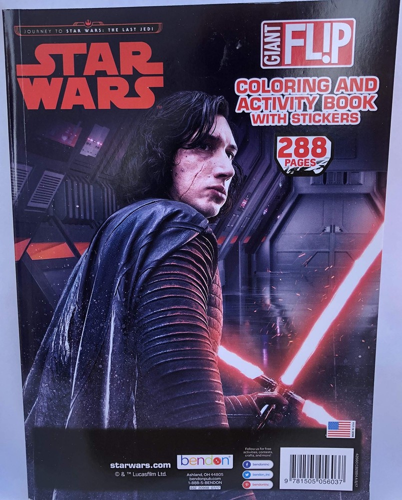 Star Wars giant flip coloring and activity book with stickers (288 pages)