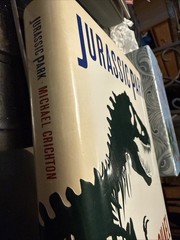 JURASSIC PARK – MICHAEL CRICHTON (HC/DJ 1990) First Edition 1st Printing