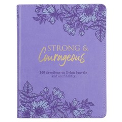 Strong & Courageous-Purple Faux Leather