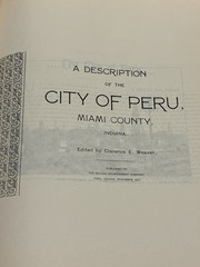Five Rare Peru Miami County Indiana Books 1834-1935 History Photos 1979 Reprint