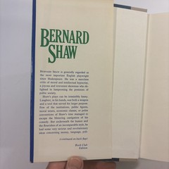 Selected Plays Bernard Shaw 1979 Play Drama Hardcover Book