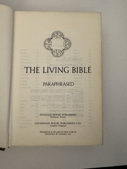Vintage 1973 The Living Bible Paraphrased Hardcover Tyndale Christian Scripture