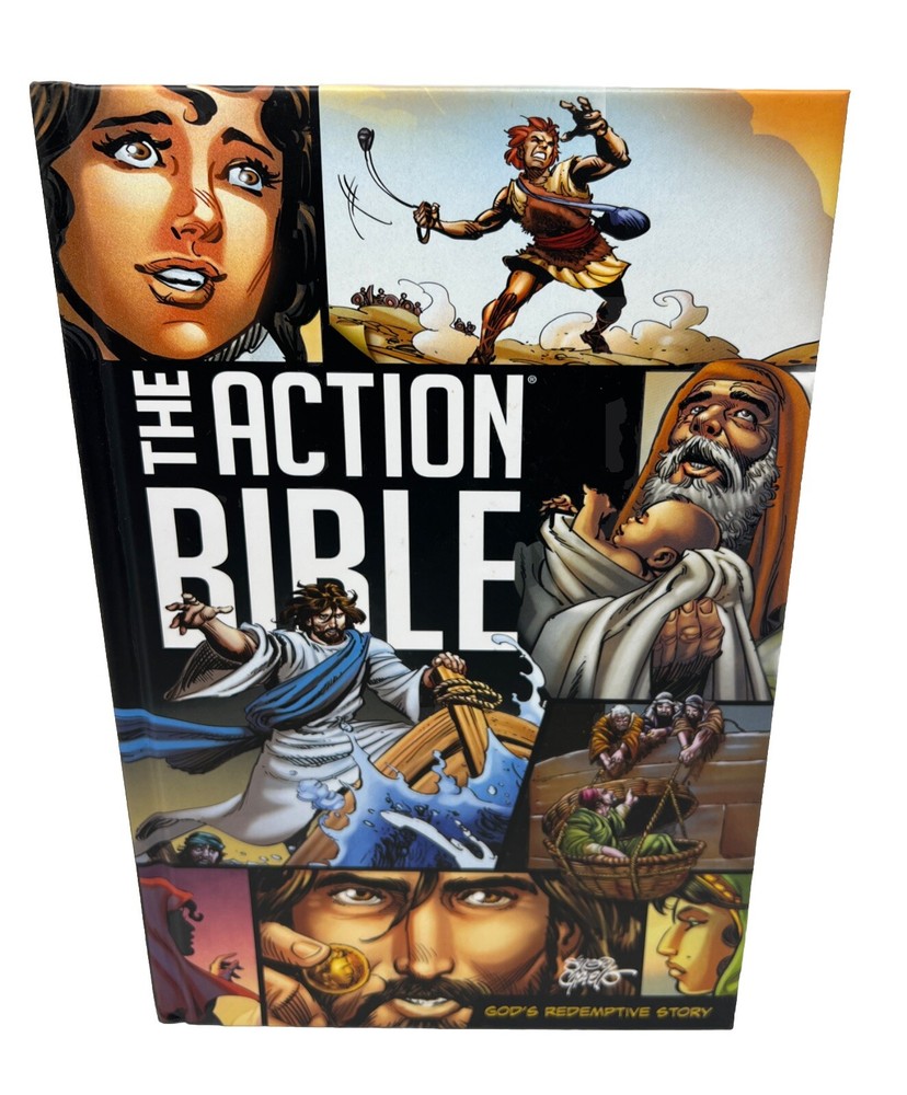 The Action Bible: God’s Redemptive Story Illus: Sergio Cariello New Hardcover