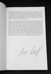THERESIENSTADT: THE TOWN THE NAZIS GAVE TO THE JEWS by SCHIFF 2006, SIGNED PB NF