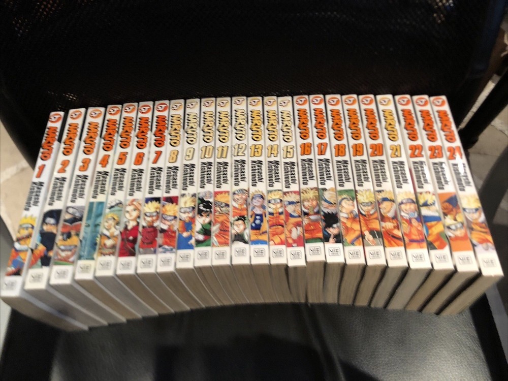 Naruto Manga Lot Volumes 1-24 Masashi Kishimoto Viz Anime Shonen CULT HTF NM