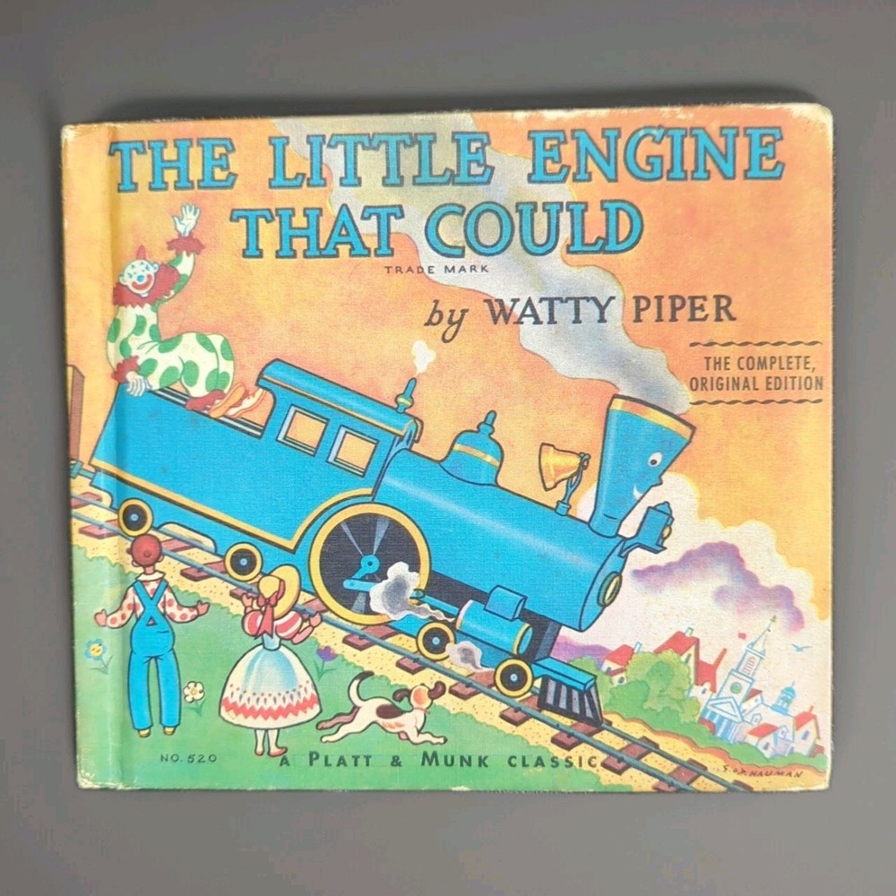 Vintage 1960s Little Engine That Could Book Watty Piper 1961 Platt & Munk NY