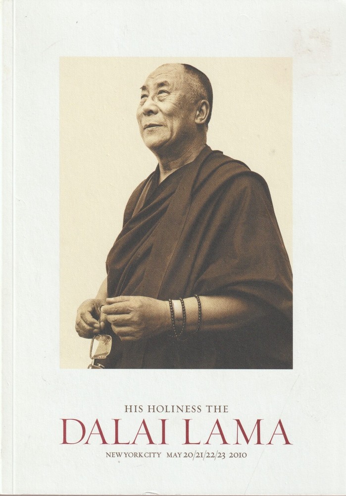His Holiness The Dalai Lama New York City May 20-23, 2010, SC, 53 total pages