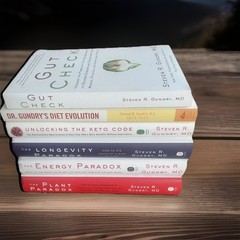 Dr Steven Gundry 6 Book Set Gut Check Keto Code Energy Paradox Etc 4 Hard Cover