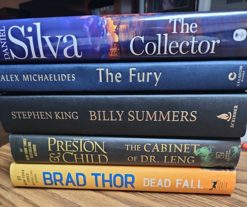 Assorted Lot of 5 Drama/Suspense/Thriller Hardcover Books