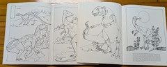 Dinosaur & Dinosaur ABC Coloring Book Dover Coloring Books Lot Nice