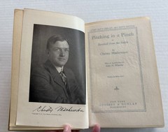 Antique PITCHING IN A PINCH/Matthewson 1913 Boy Scout Edition Illustrated HC -VG