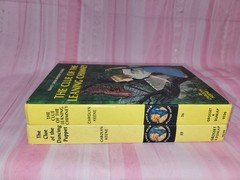 26 39 Nancy Drew Mystery Carolyn Keene Matte HC White End Pages Behind Tree