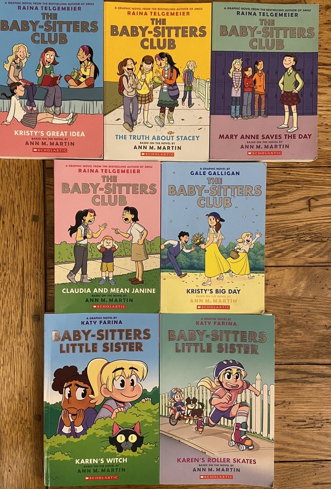The Babysitter Club (1-4, 6) & Babysitters Little Sister (1-2) Graphic Novels