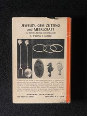 Jewelry Gem Cutting and Metalcraft by William T. Baxter 1950 Hardcover