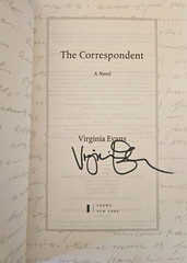 The Correspondent by Virginia Evans SIGNED New Hardcover