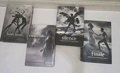 Lot of 4 Writer Becca Fitzpatrick Hush Hush Saga Series 1-4 Dust Cover Hardback