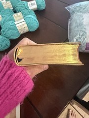 vintage Holy Bible authorized KJV LIMP GOLD LEATHER BINDING INDIA PAPER READ