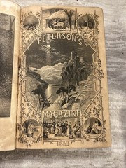 Antique PETERSON’S LADY’S MAGAZINE full year 1863 vol 43 + 44, color B/W plates