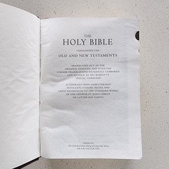 Holy Bible King James Version Burgundy Leather Book with Thumb Indexes LDS