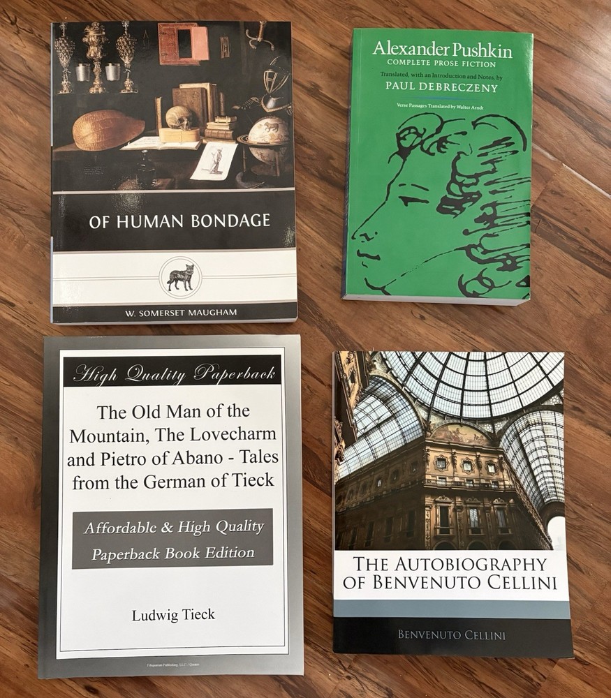 Lot of 4 Books Literature Classics by Various Authors Paperback