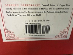 The Norton Shakespeare 2016 Third Edition by Stephen Greenblatt Dust Cover Box
