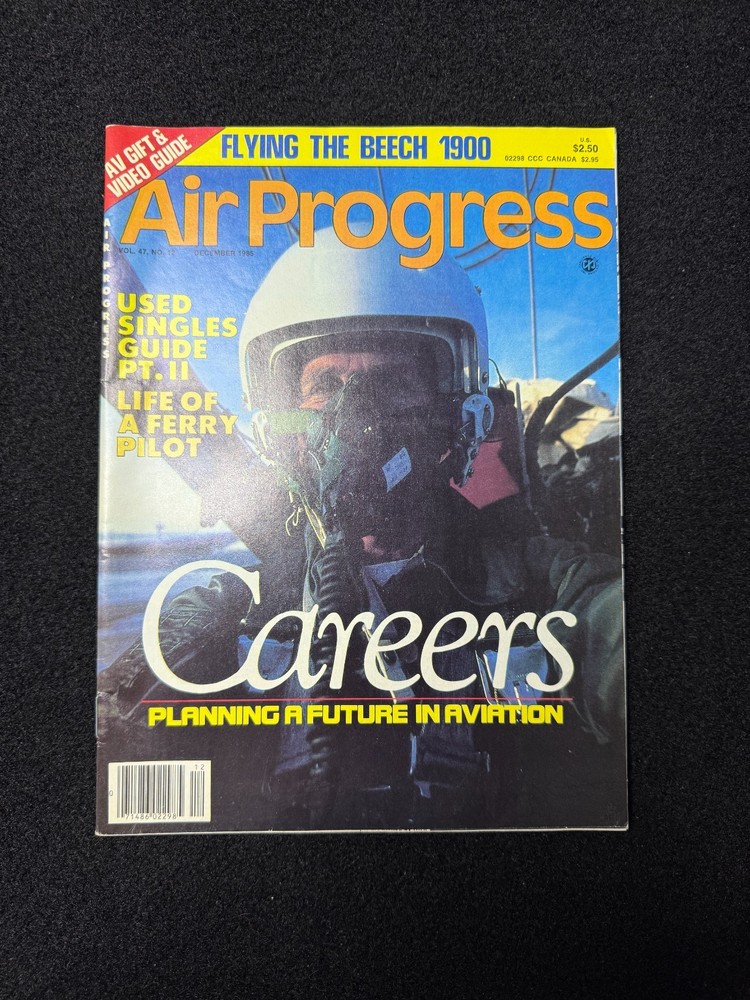Air Progress Aviation Magazine December 1985 Beech 1900 Careers Military