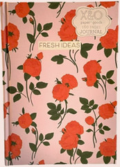 Fresh Ideas Journal – X & O Paper Goods Floral Journal 160 Pages 8.5 x 6