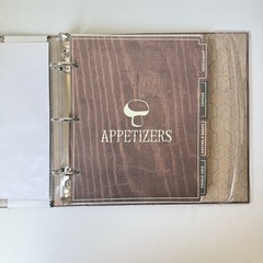 Recipe Book Organizer 3 Ring Binder Farmers Market Theme 9×9.5” Dividers Cards