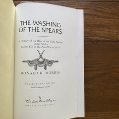 Easton Press The Washing of the Spears Zulu Nation 1993 Morris Military Leather
