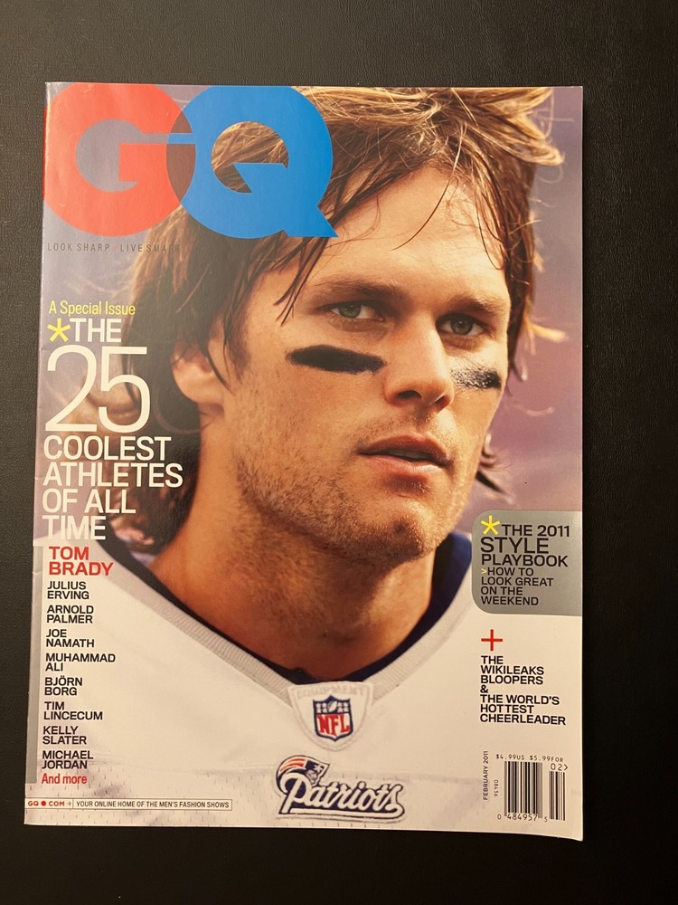 GQ Magazine February 2011 TOM BRADY Cover – Like New Condition