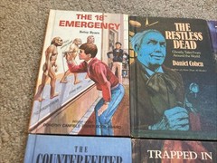 Vintage 80s Just For Boys 6 Book Lot Weekly Readers Hardcover HC Readers YA