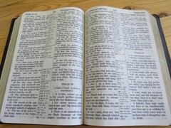 Zondervan Giant Print Center Column King James Reference Black Holy Bible