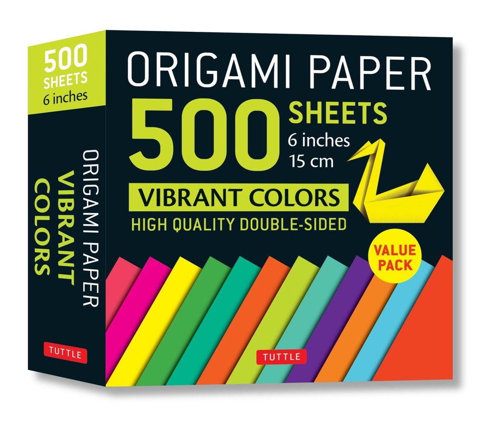 Origami Paper 500 sheets Vibrant Colors 6″ (15 cm): Tuttle Origami Paper: Do…