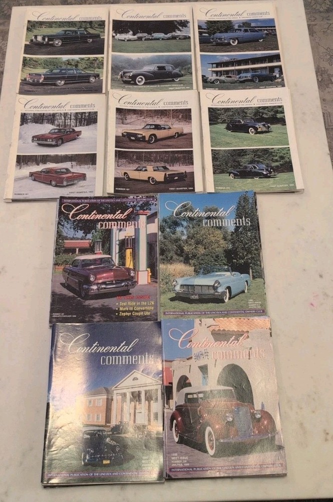 1990’s CONTINENTAL COMMENTS LINCOLN MAGAZINE HUGE LOT (51)