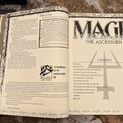 Mage The Ascension Limited Edition Slipcover Rulebook