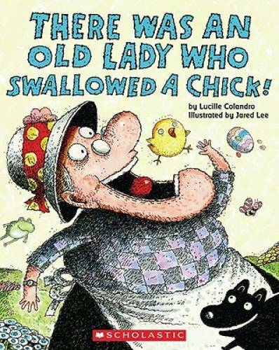 There Was an Old Lady Who Swallowed a Chick! – Paperback – VERY GOOD