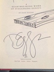 Signed Dave Eggers A Heartbreaking Work of Staggering Genius Hardcover VG / NF
