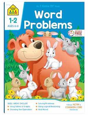 School Zone – Word Problems Workbook – Paperback, by School Zone; Joan – Good o