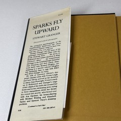 Stewart Granger SIGNED Sparks Fly Upward Granada 1981 First Edition HC DJ
