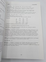 Handbook of Mineralogy Vol. 1 : Elements, Sulfides, Sulfosalts