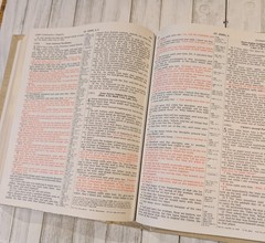 Holy Bible King James Master Reference Edition Heirloom Bible 1988 DeVore & Sons
