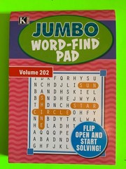 Kappa Jumbo Word-Find Pad Digest Puzzle Book Vol #202