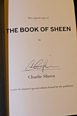 CHARLIE SHEEN – AUTOGRAPHED „THE BOOK OF SHEEN” NEW SIGNED BOOK A MEMOIR 2025
