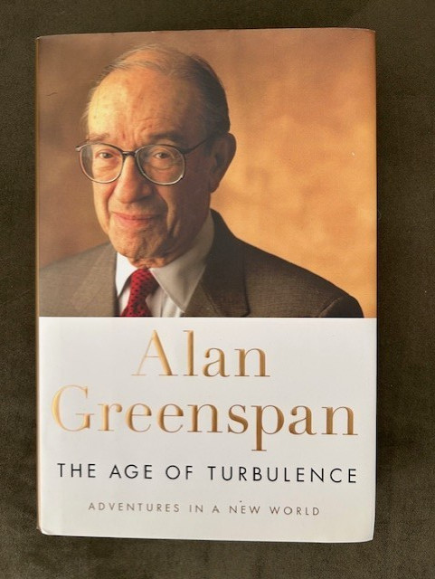 SIGNED Age of Turbulence by Alan Greenspan 2007 HC/DJ FIRST EDITION ECONOMICS