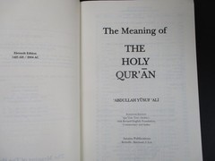 Meaning of The Holy Qur’an Abdullah Yusuf 'Ali 2004 11th Ed Amana Pub. PB