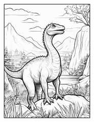 „Cute Dinosaur Coloring Book fun for allFun, Creative & Relaxing Art Pages