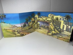 Vintage The Christmas Story Panorama Scene Warner Press 1988 Nativity Backdrop