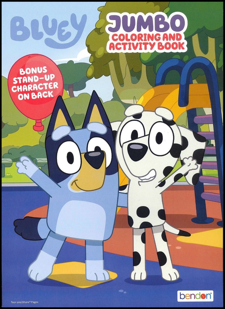 Bluey – Jumbo Coloring And Activity – Book